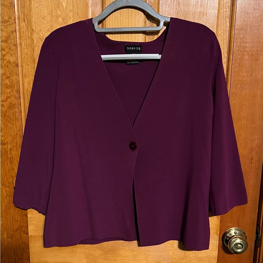 George Purple Cardigan XL (16-18)